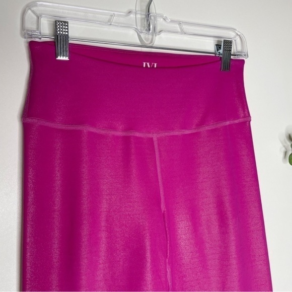 IVL Collective Shimmer Leggings Pink Fuchsia Size 8 Barbiecore Festival - Picture 2 of 7